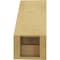 Ekena Millwork 5-inch W x 10-inch D x 10-inch H Merced Rough Cedar Woodgrain TimberThane Knee Brace, Primed BRCUR05X10X10MRCRCPR - alternate 3